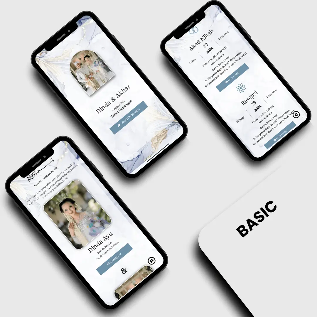 our wedding tema basic akad digitech