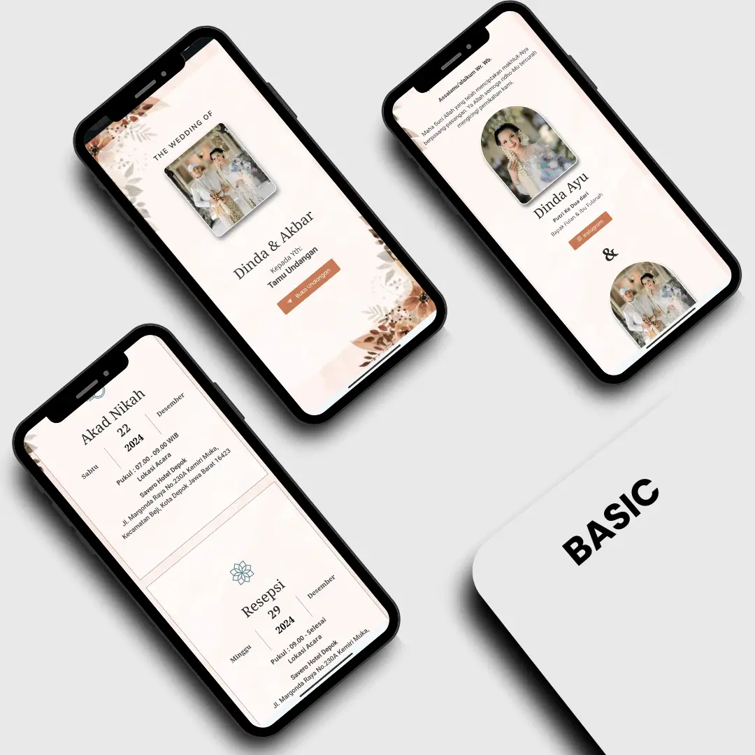 our wedding tema basic akad digitech