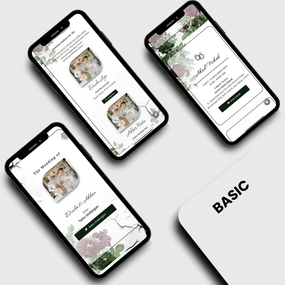 our wedding tema basic akad digitech