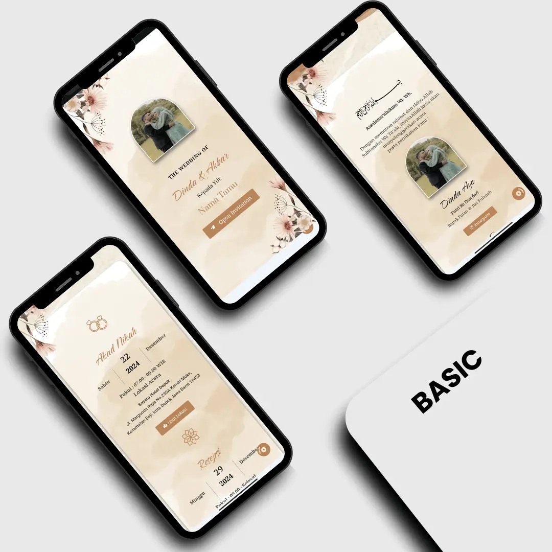 our wedding tema basic akad digitech