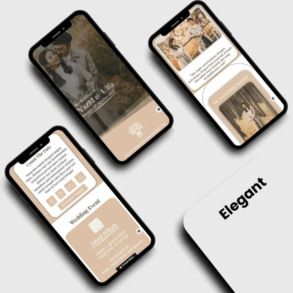 undangan digital tema elegant akad digitech