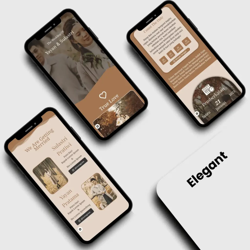 undangan digital tema elegant akad digitech