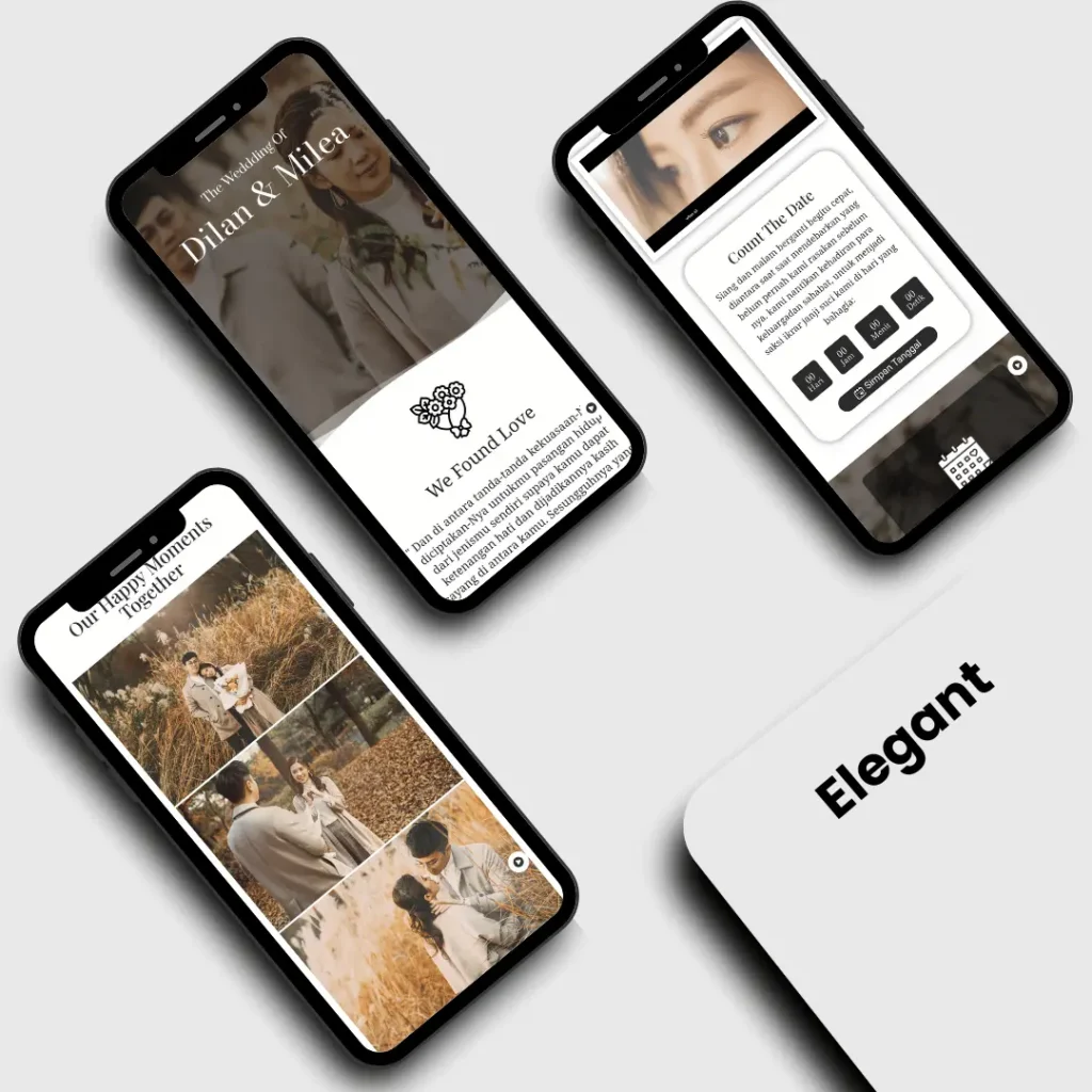 undangan digital tema elegant akad digitech