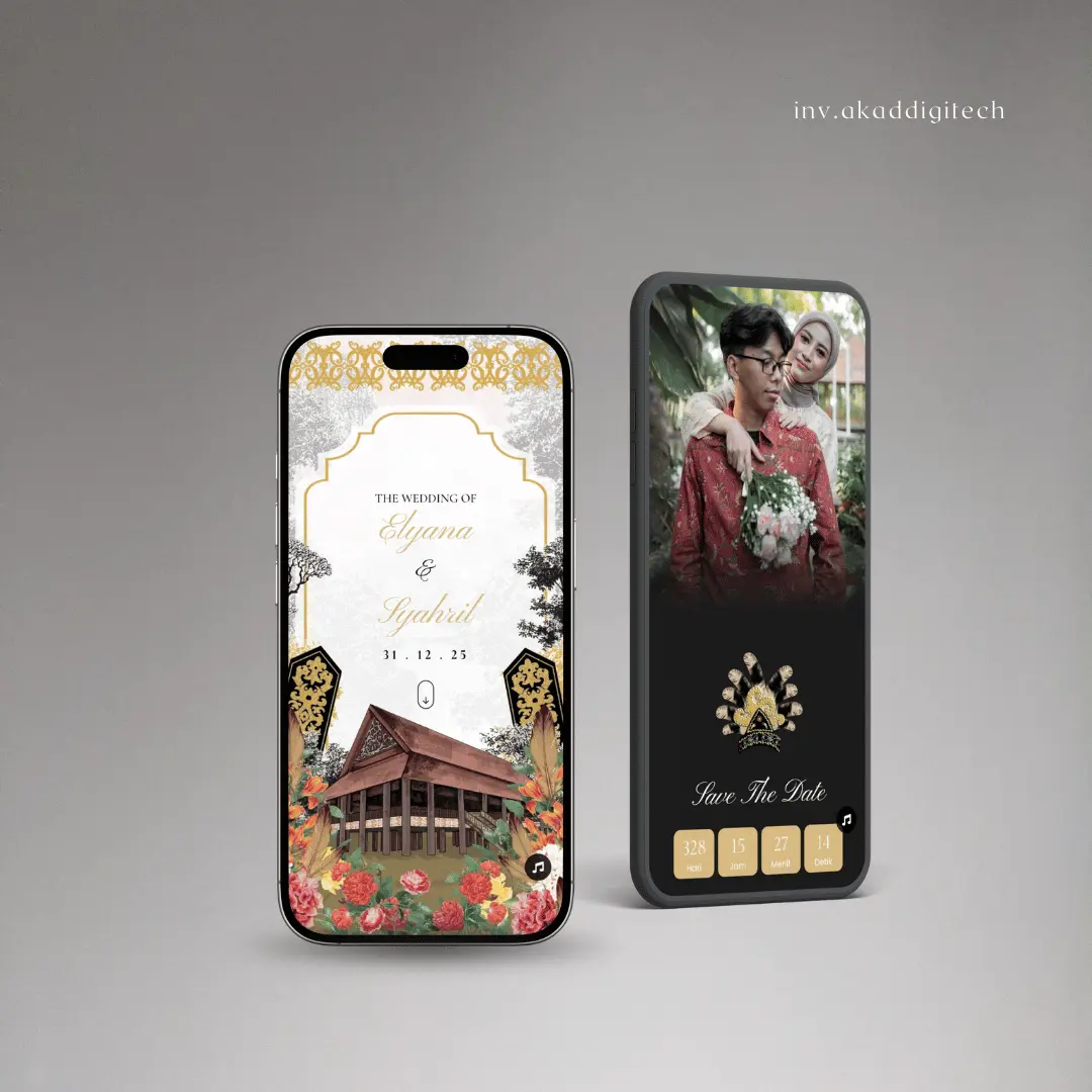 undangan tema Adat dayak