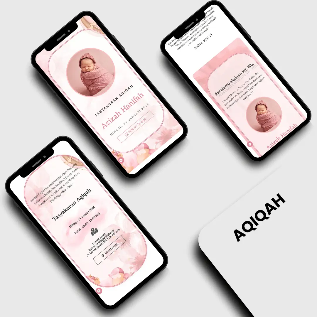 undangan aqiqah akad digitach