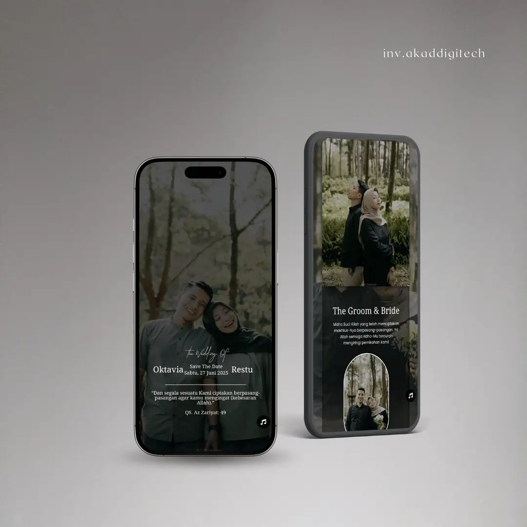 undangan pernikahan Premium akad digitach