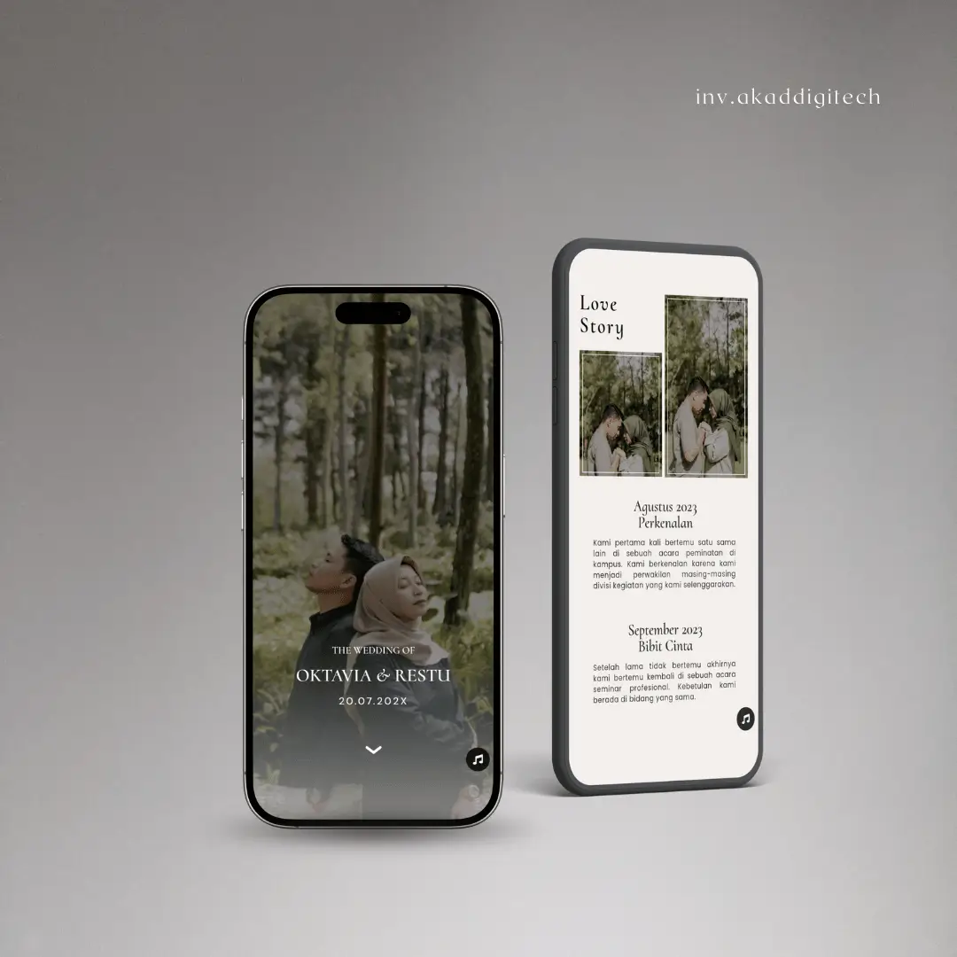 undangan pernikahan digital tema luxury