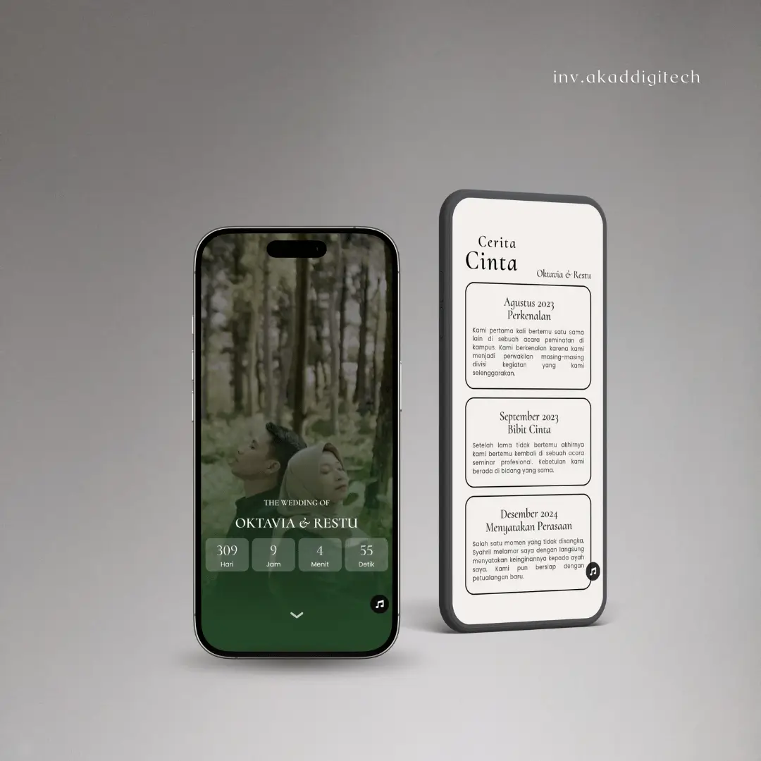 undangan pernikahan digital tema luxury