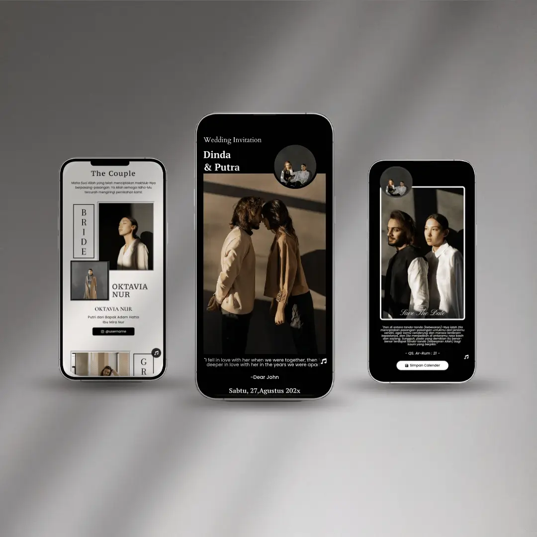 undangan pernikahan Premium akad digitach