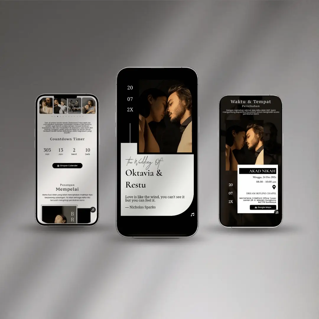 undangan pernikahan Premium akad digitach