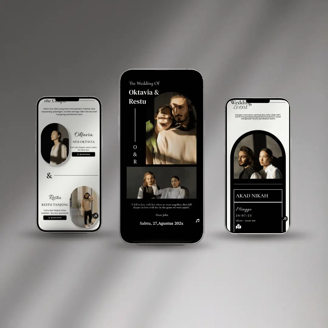 undangan pernikahan Premium akad digitach