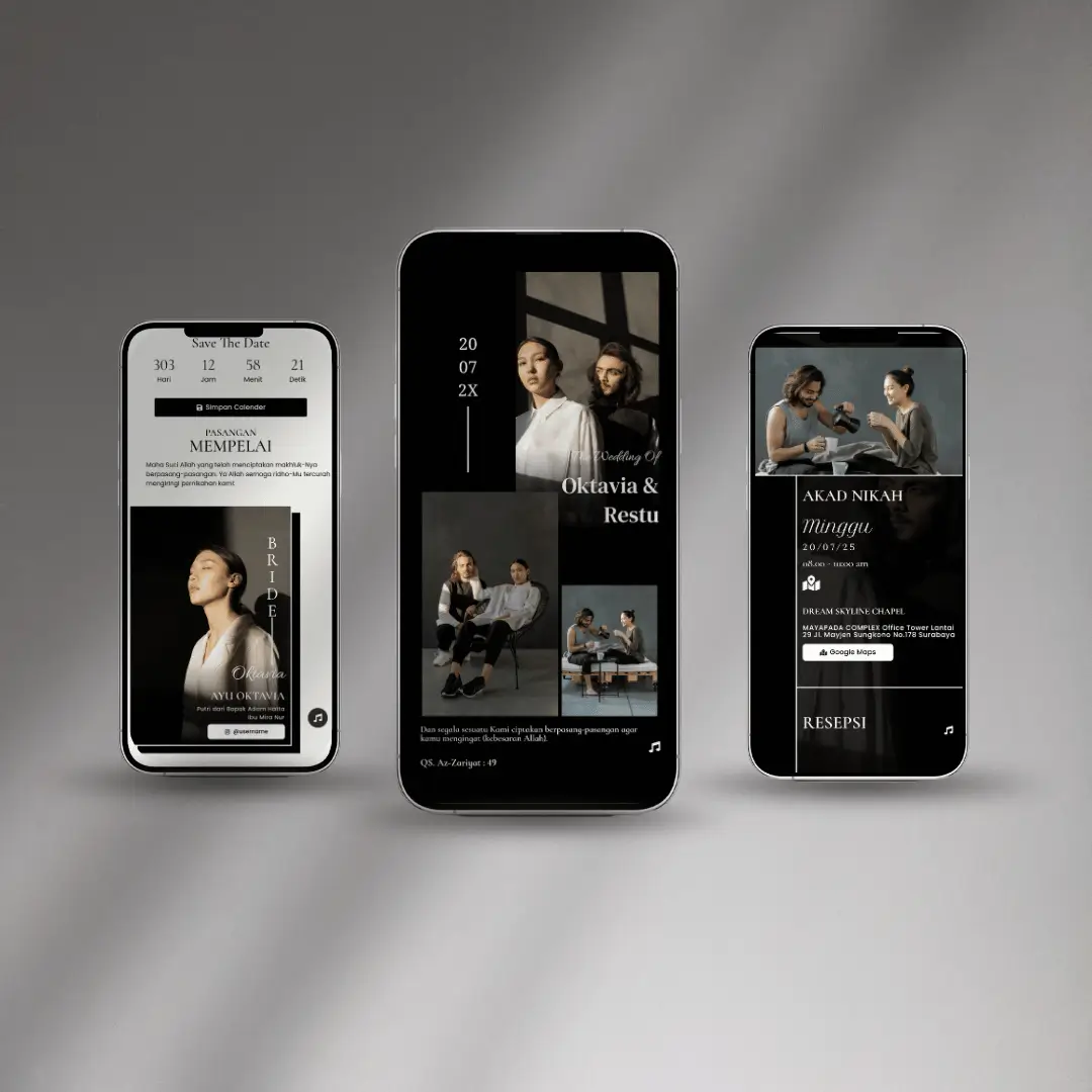 undangan pernikahan Premium akad digitach