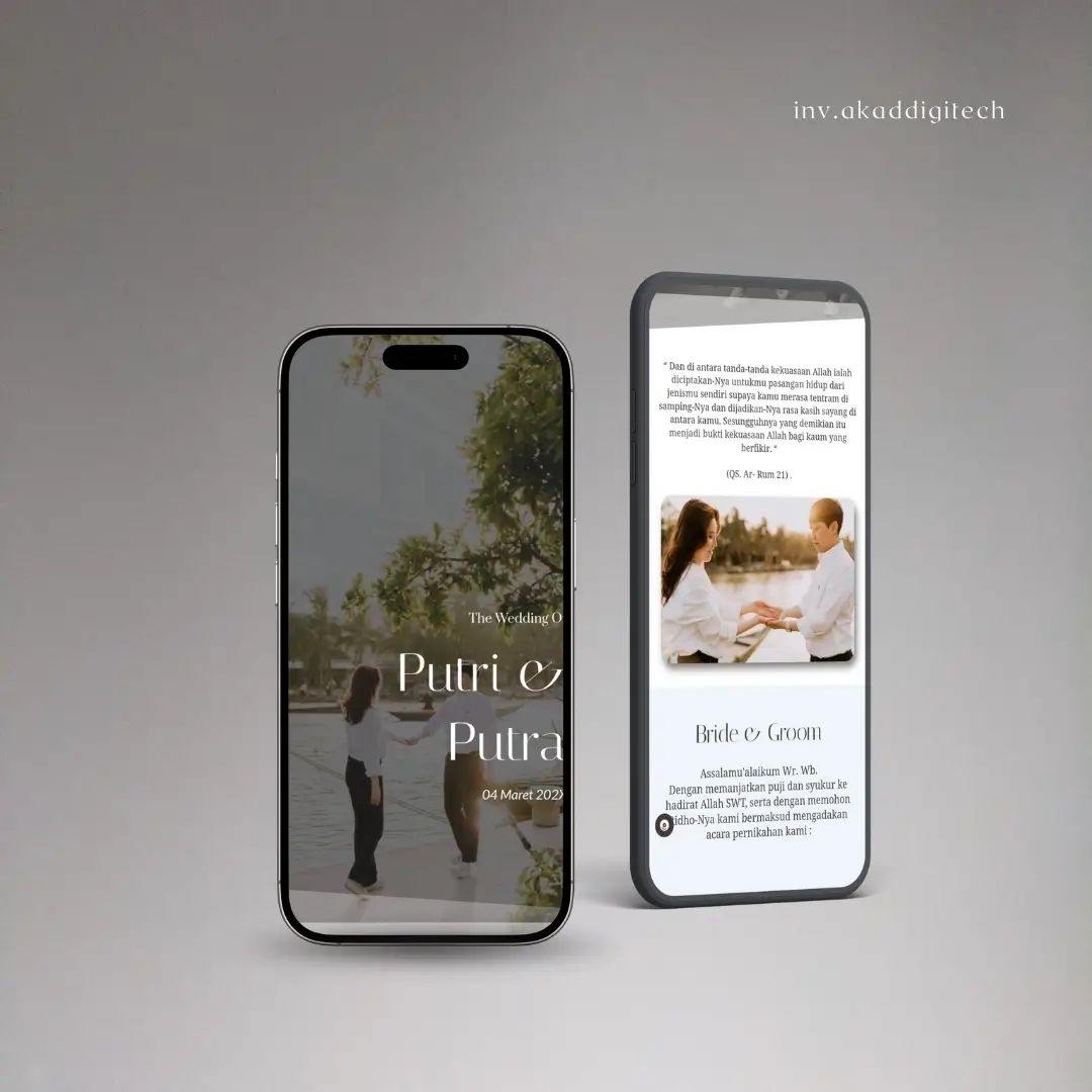 undangan pernikahan digital tema luxury