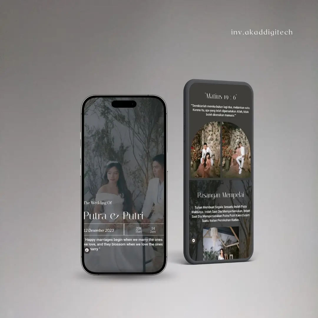 undangan pernikahan digital tema luxury