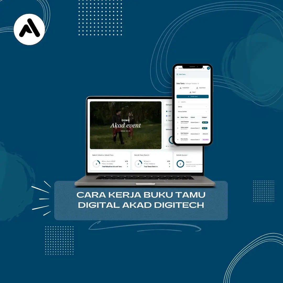 cara kerja buku tamu digital akaddigitech